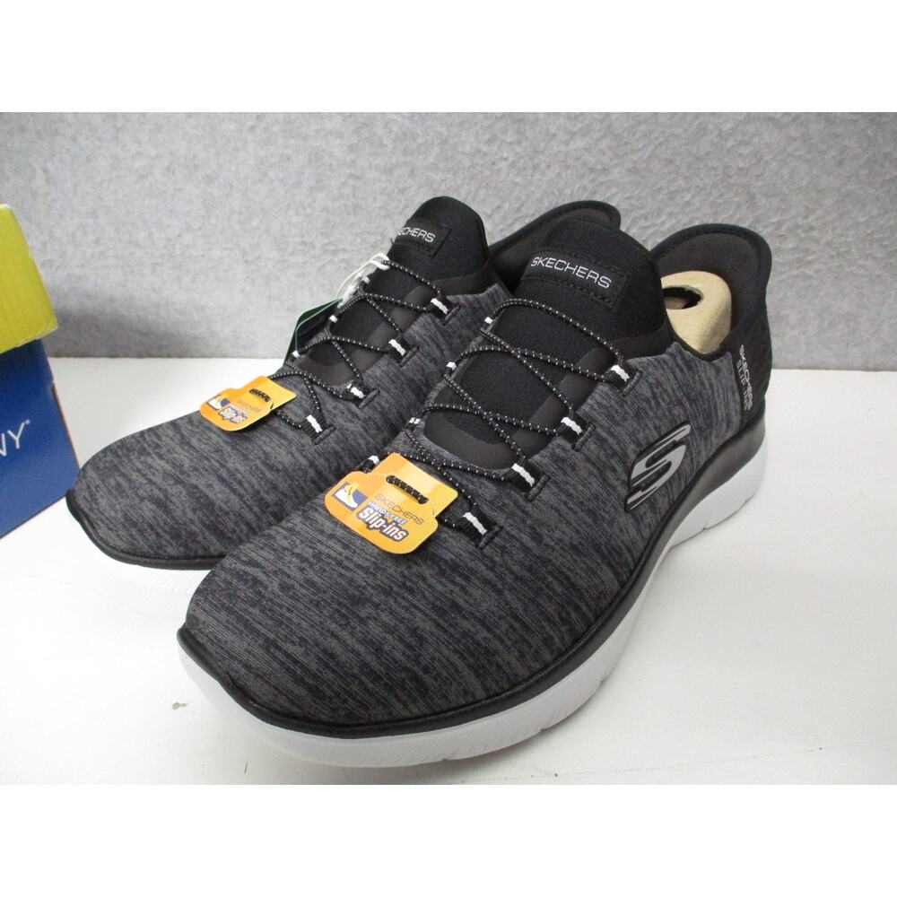 Skechers Slip-ins Summits Bungee Shoes Dazzling Haze Black White Womens Sz 9 - Picture 3 of 8